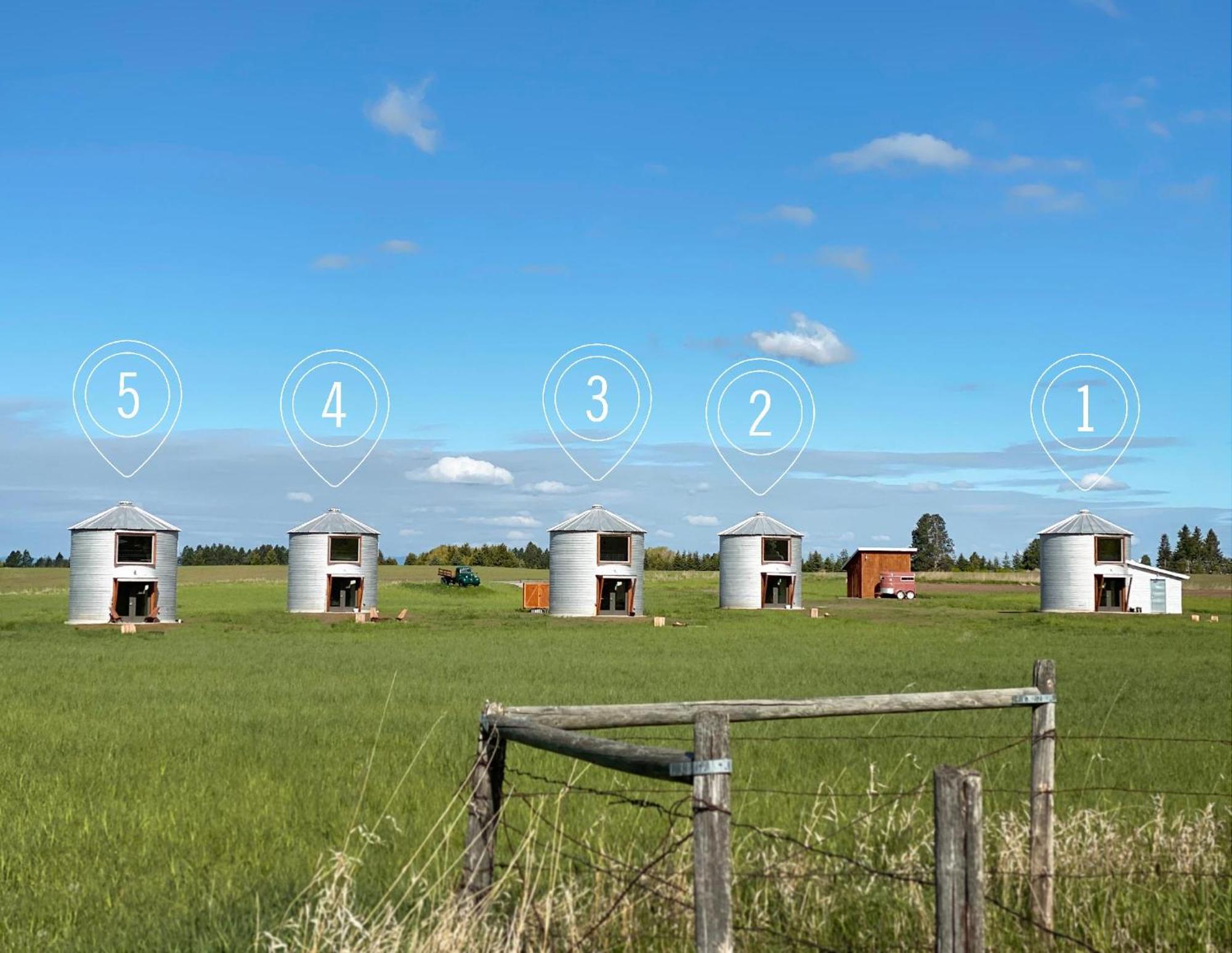 Clark Farm Silos - 5 Silo Mountain View Retreat 칼리스펠 외부 사진